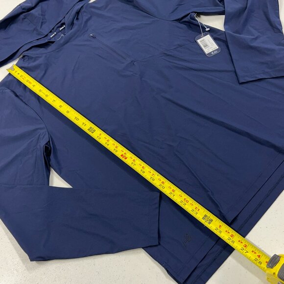 johnnie-O Maxwel Performance T-Shirt Hoodie Navy Blue Size Small NWT - Picture 4 of 11